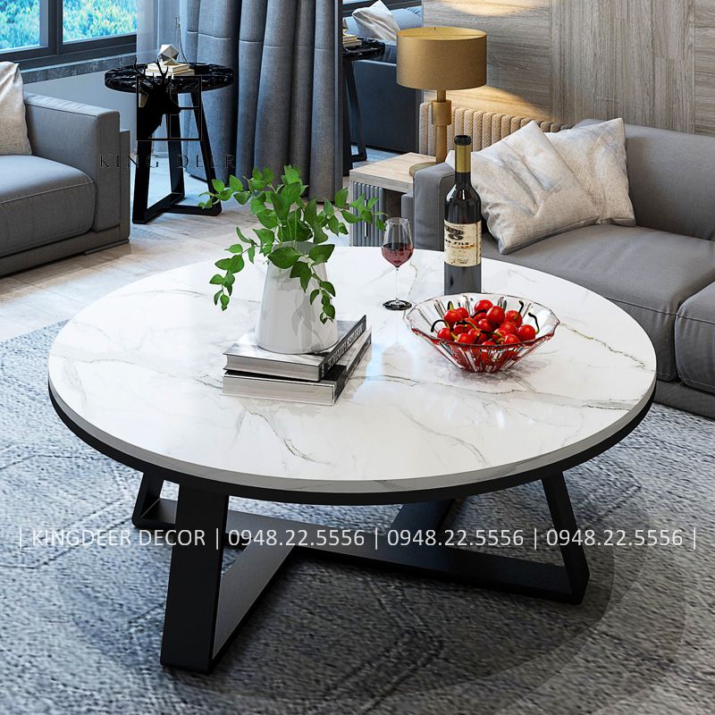 Bàn trà cặp tròn