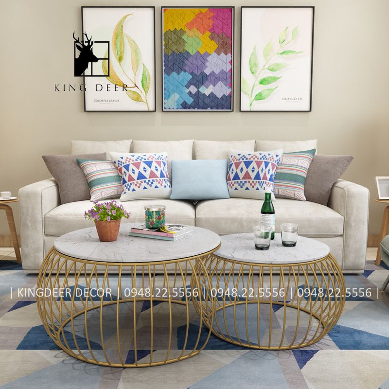 BTKD_0101 Bàn trà cặp bí ngô