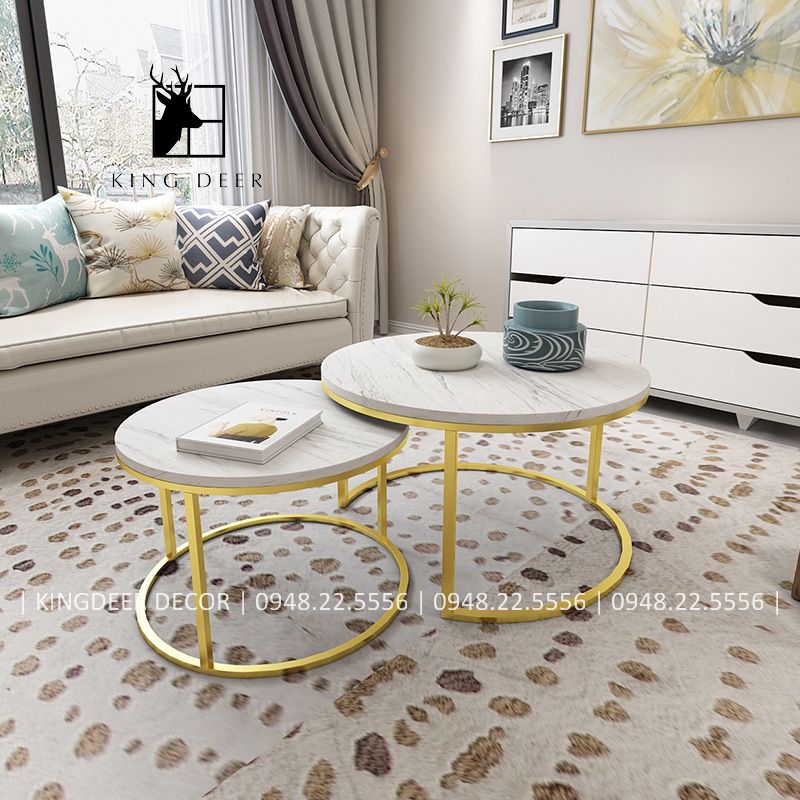 BTKD_0121 Bàn trà cặp tròn chân 1 nan