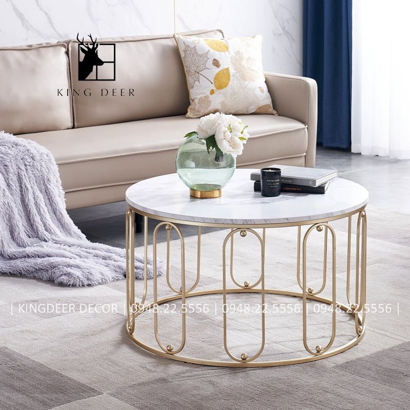 bàn trà hình tròn