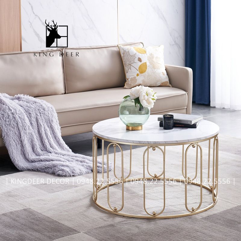 bàn trà hình tròn
