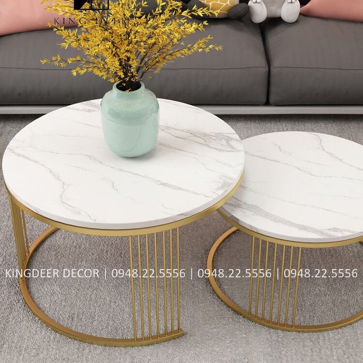 Bàn sofa đôi tròn