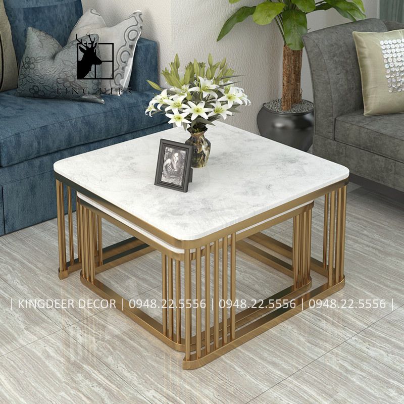 bàn sofa cặp vuông