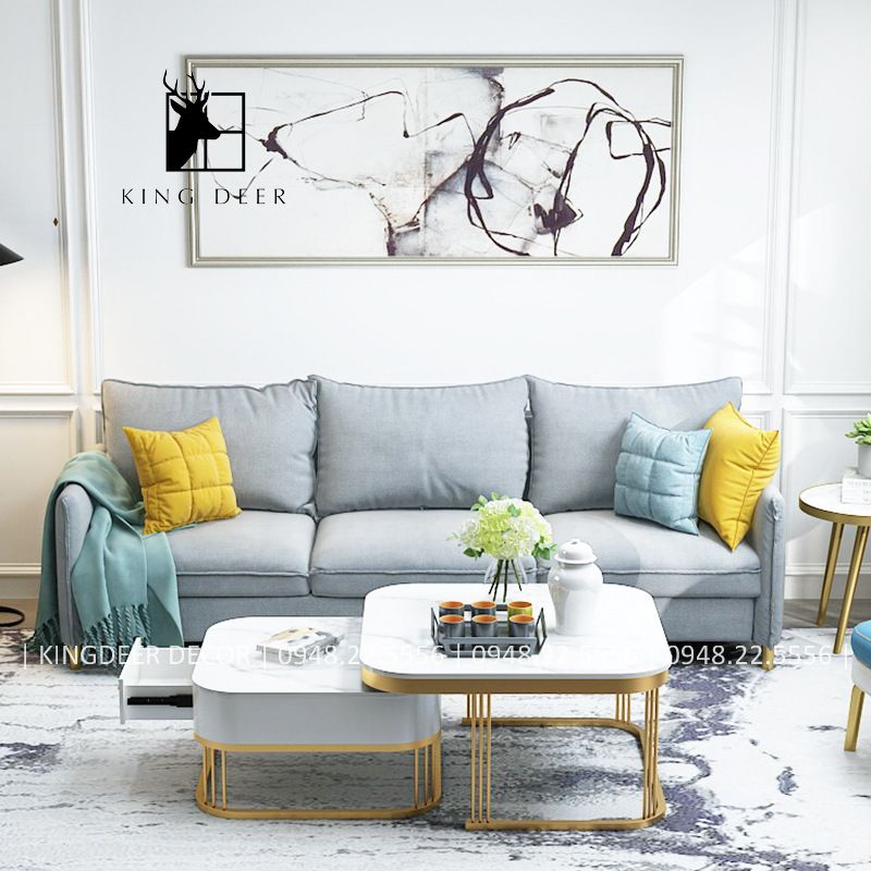 Bộ bàn sofa cặp vuông