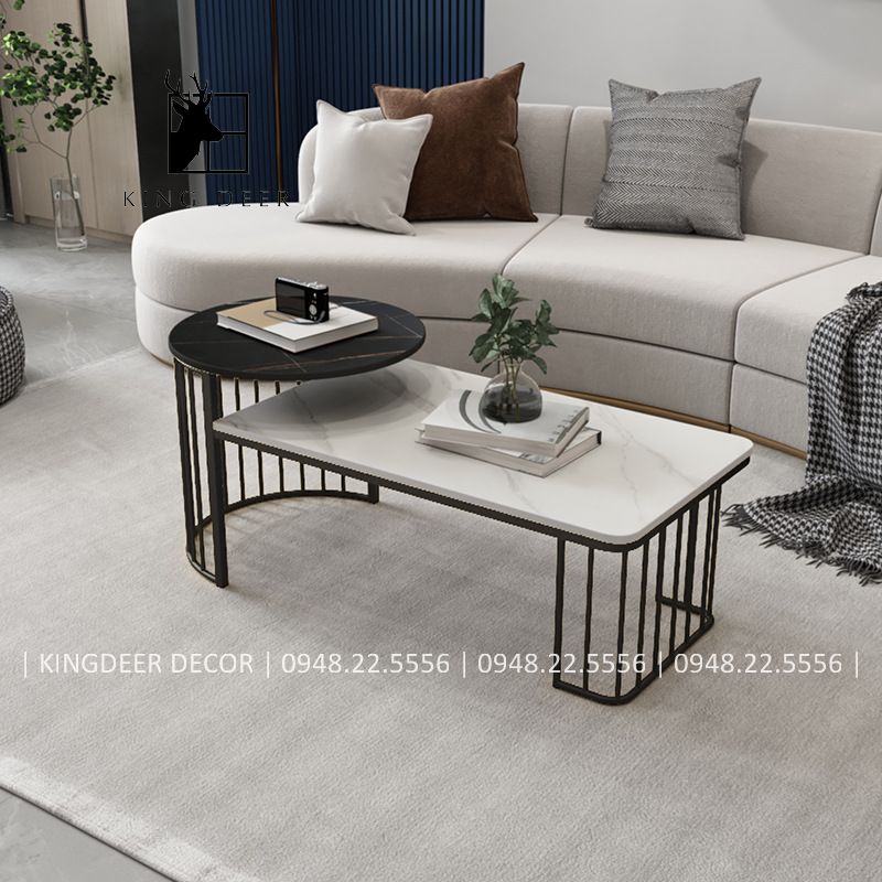 Bàn sofa 2 tầng hiện đại