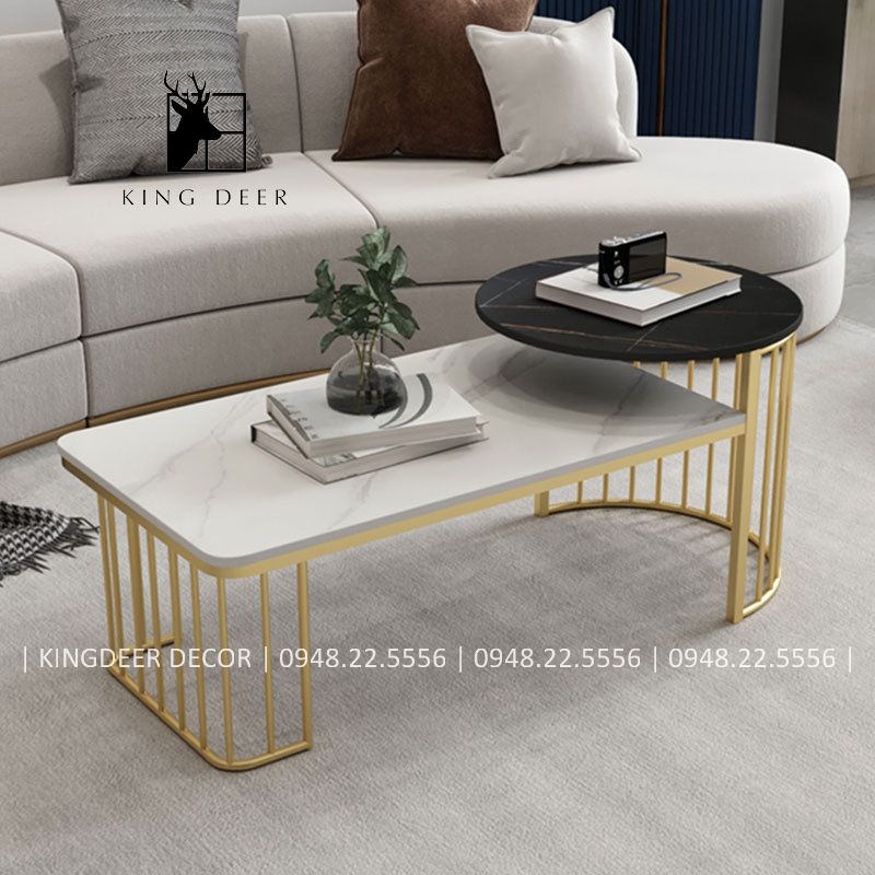 Bàn sofa 2 tầng hiện đại
