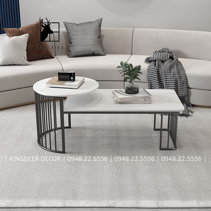 Bàn sofa 2 tầng hiện đại