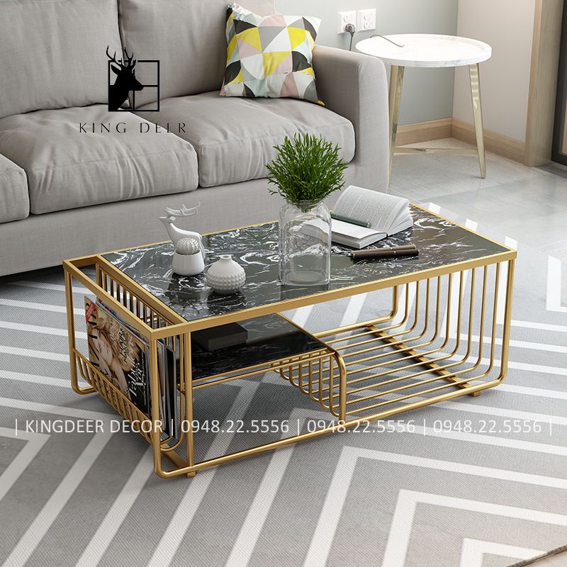 BTKD_0291 bàn sofa chữ nhật 2 tầng