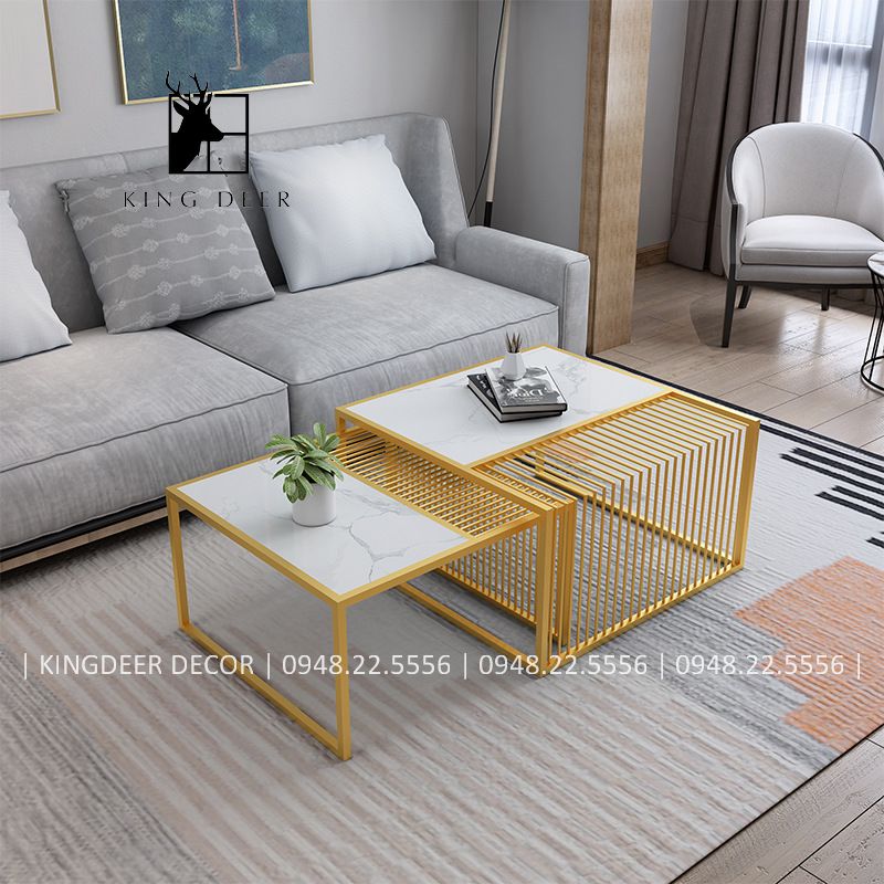 BTKD_0303 Bàn sofa cặp vuông