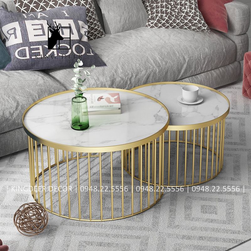 BTKD_0352 bàn trà đôi, mặt đá, chân đa nan