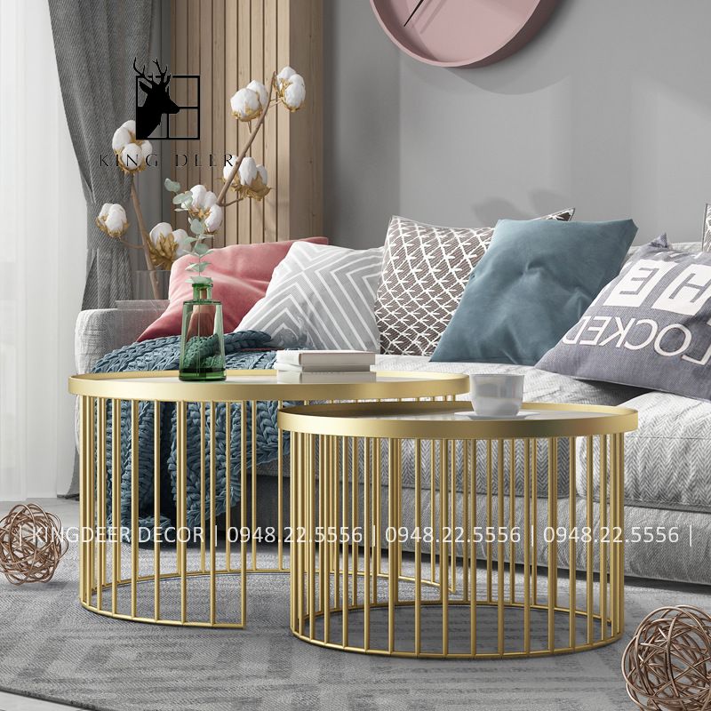 BTKD_0354 bàn trà đôi, mặt đá, chân đa nan