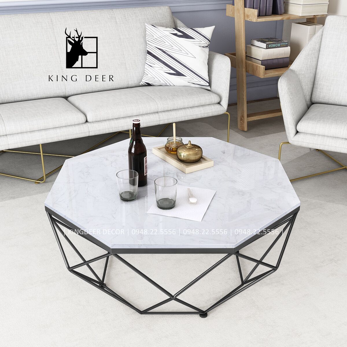BTKD_0413 Bàn trà kim cương