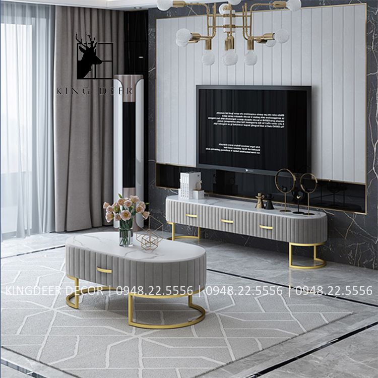 Bàn trà bọc nỉ