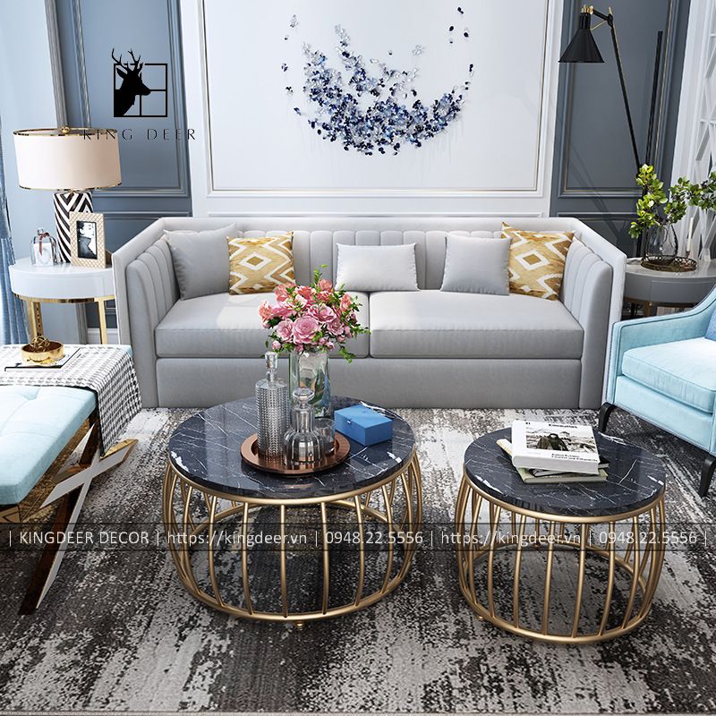 Bàn sofa Hailey hình bí ngô hiên đại, BTKD-055