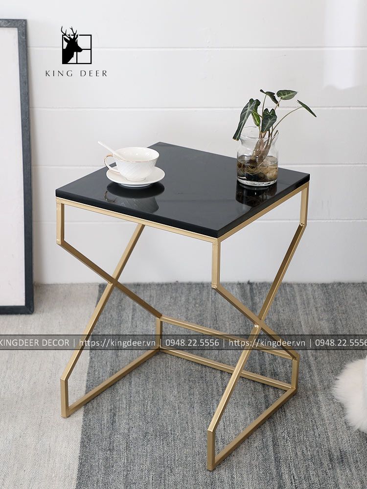 bàn góc sofa chân X BGKD-006