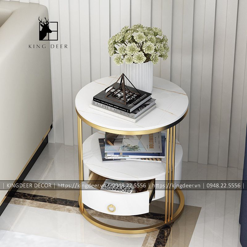 bàn góc sofa ngăn BGKD-007