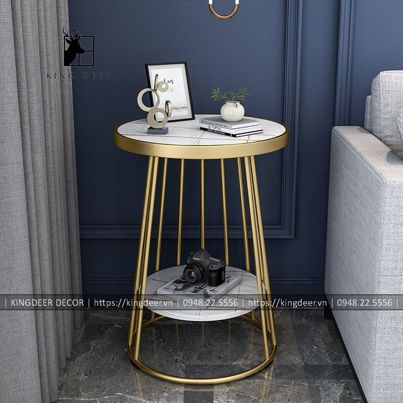 bàn góc sofa 2 tầng BGKD-010