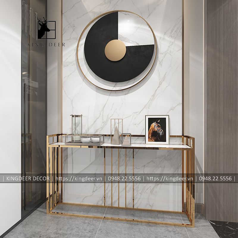 KD_CT_0514 bàn console inox 304 mạ vàng PVD