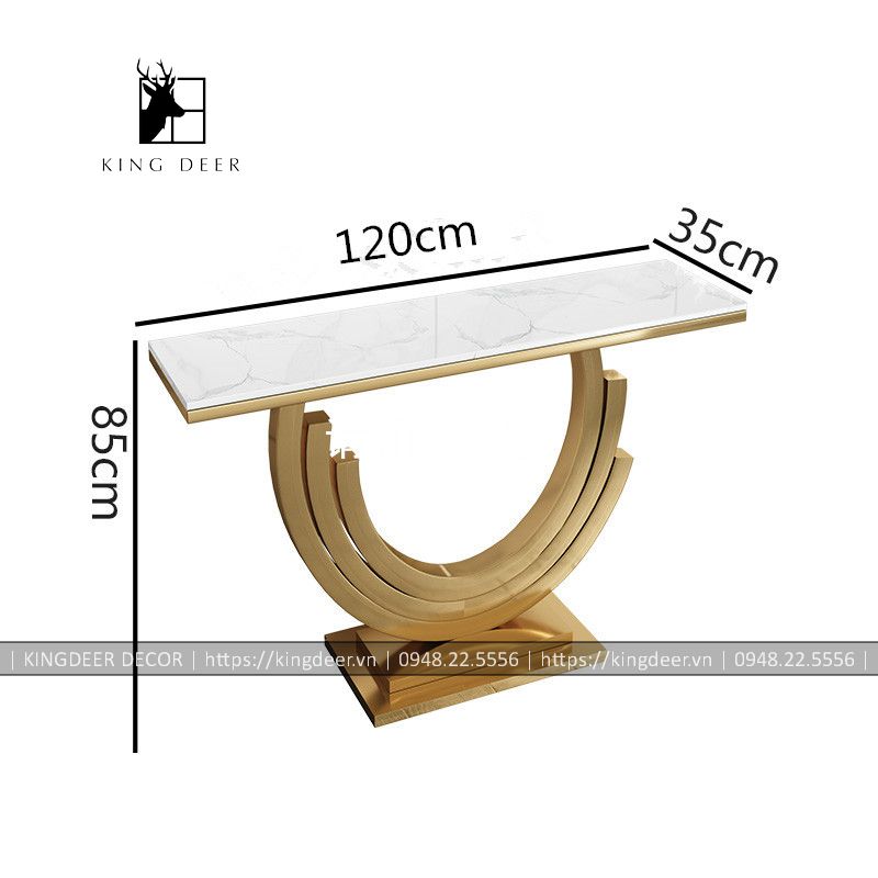 KD_CT_0541 bàn console inox mạ PVD