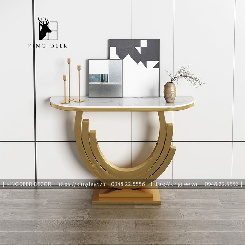bàn console inox mạ PVD