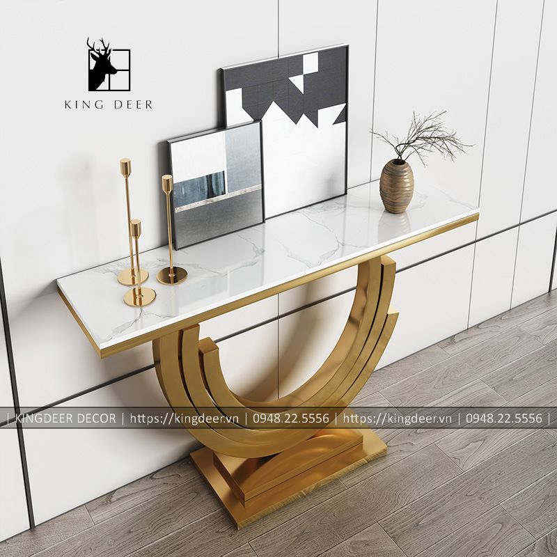 KD_CT_0546 bàn console inox mạ PVD