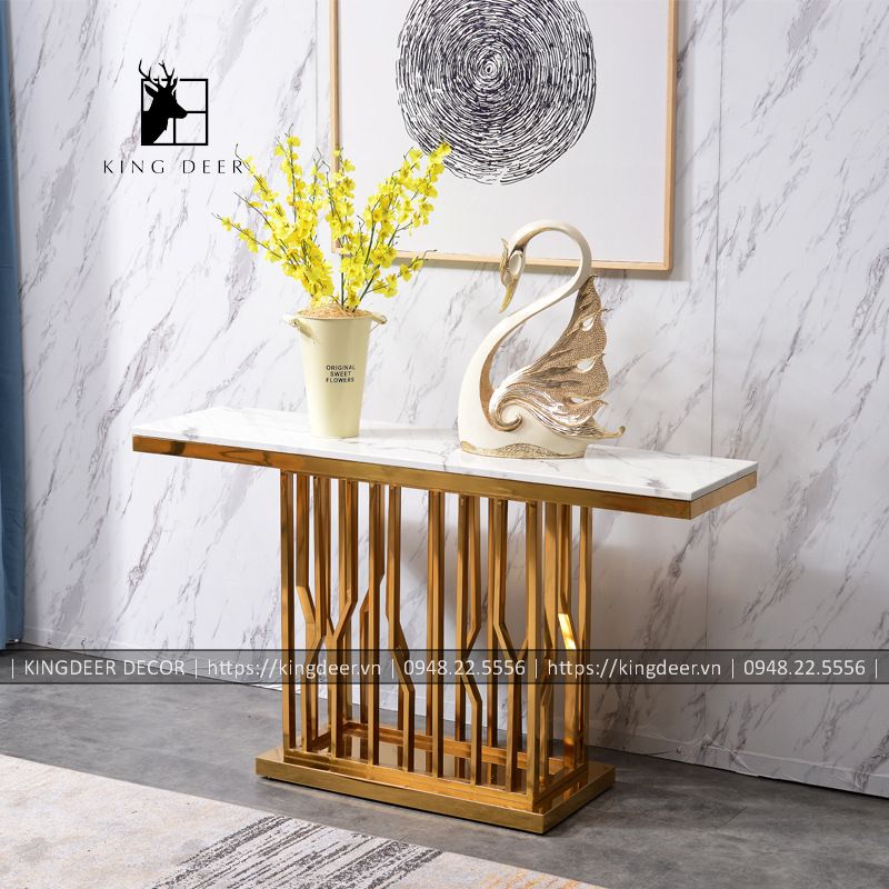 bàn console inox 304 mạ