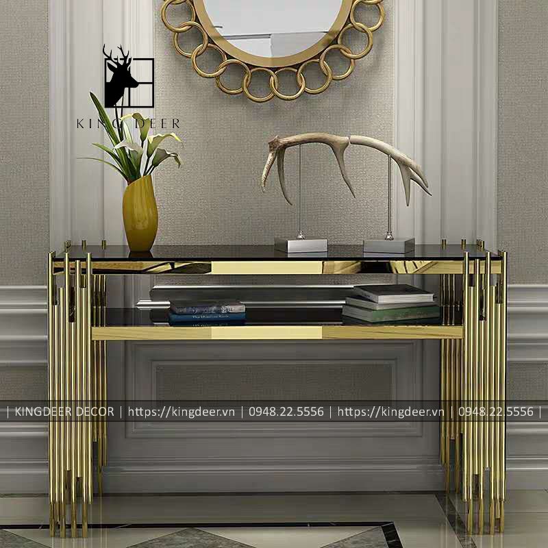 Bàn console mạ tintan hiện đại
