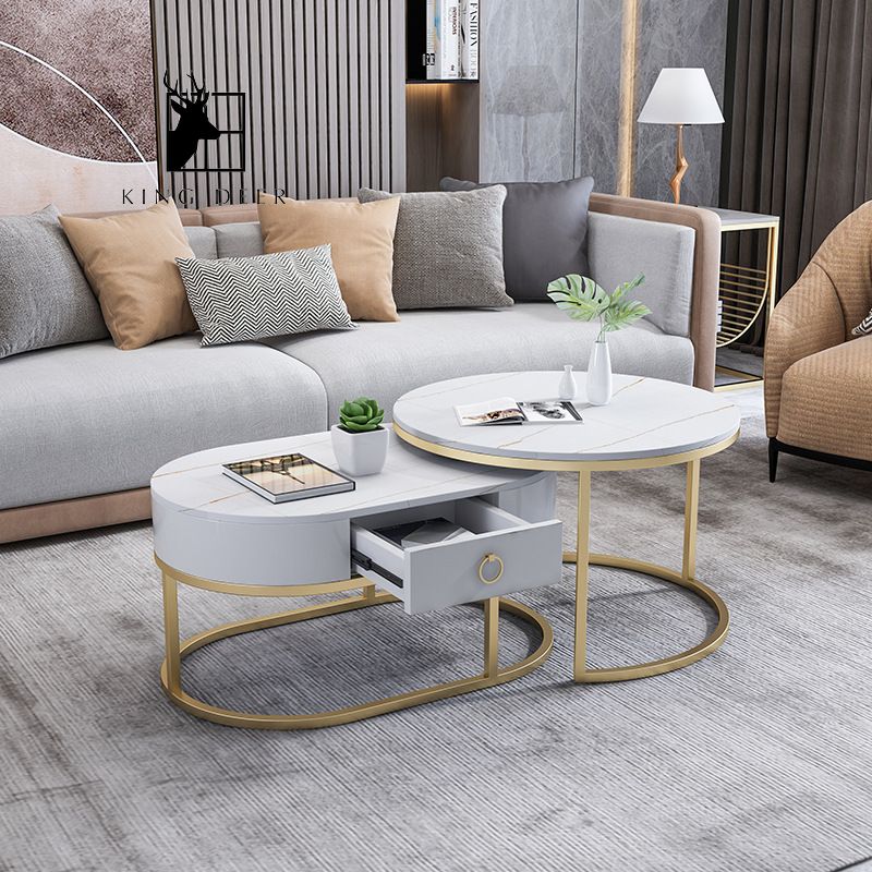 O1CN01s5WRsI2MpGEuFmoBz_!!2212178119876-0-cib_result Bàn trà Lillian ngăn kéo bầu dục mặt đá, BTKD-037