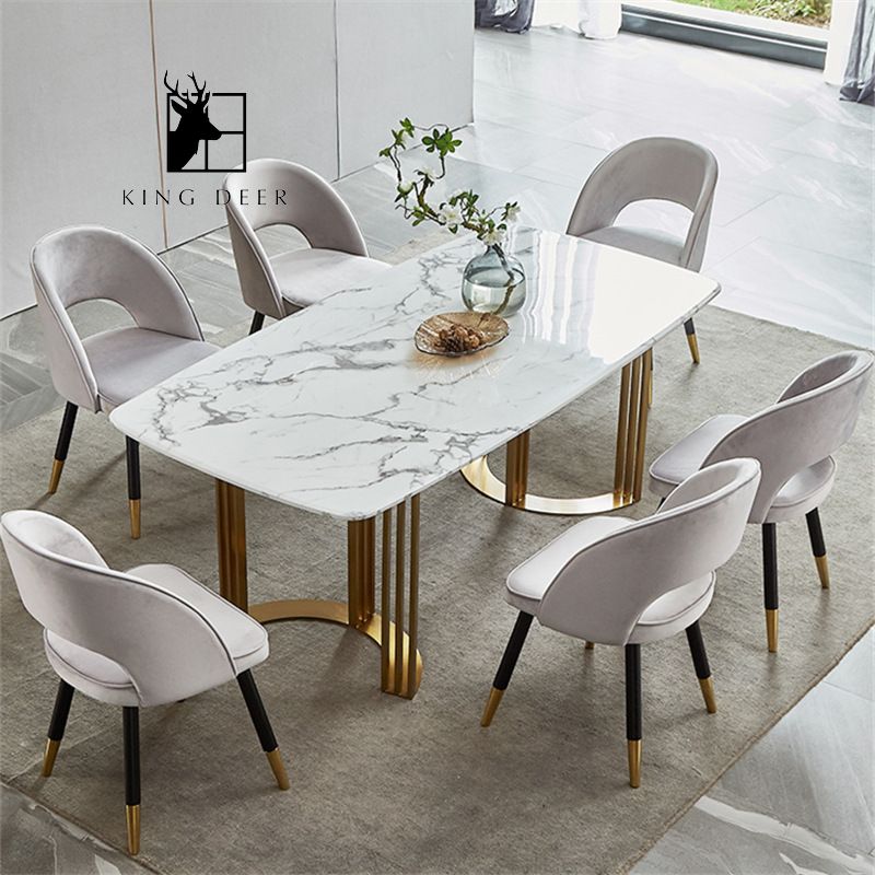 Bàn ăn Melanie Inox 304 mạ PVD, BAKD-001