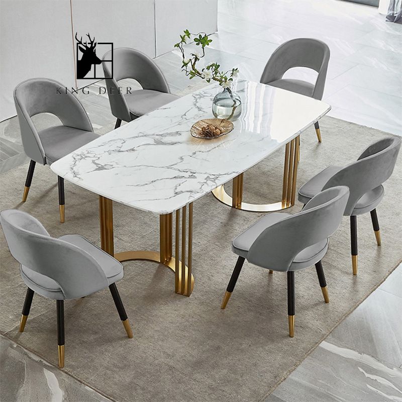 BAKD-0014 Bàn ăn Melanie Inox 304 mạ PVD, BAKD-001