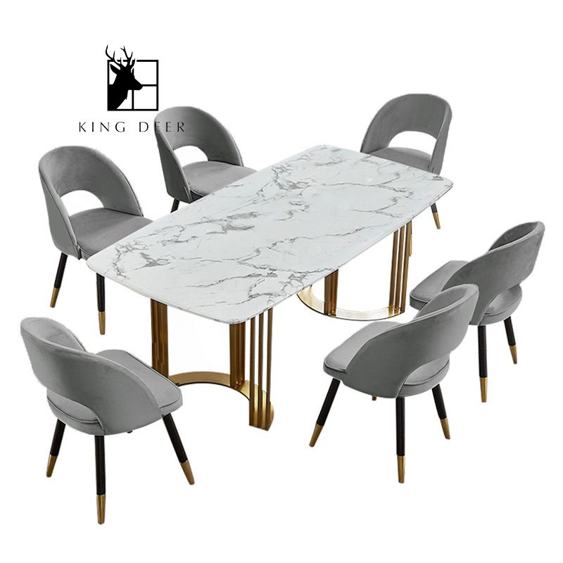 BAKD-0018 Bàn ăn Melanie Inox 304 mạ PVD, BAKD-001