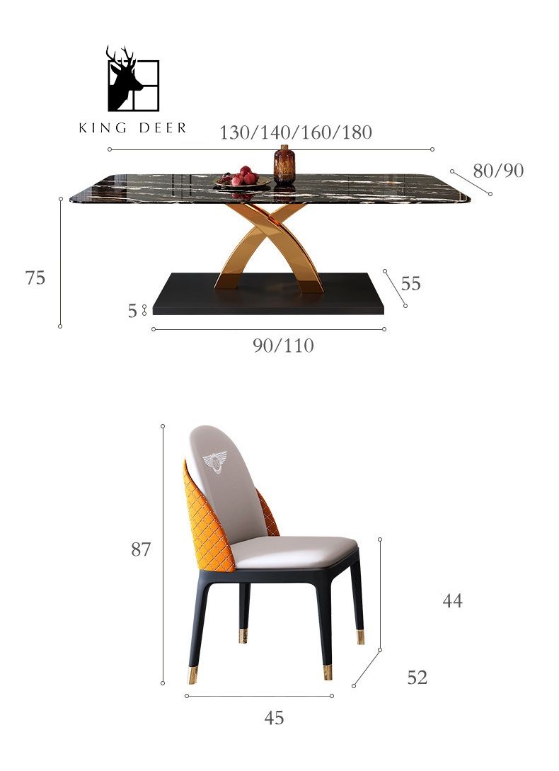 Bàn ăn Ariel phong cách Bắc Âu, BAKD-006