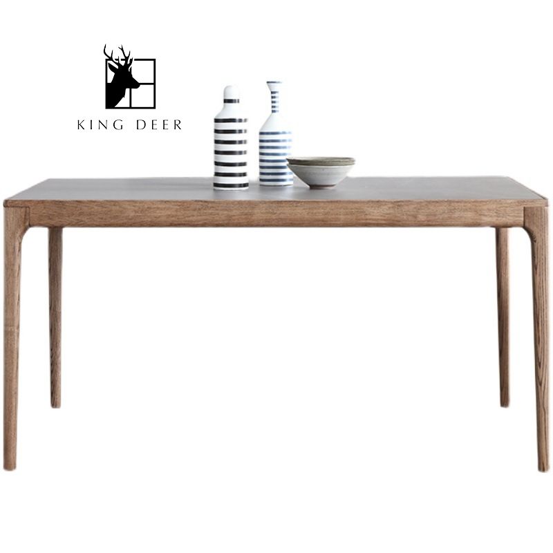 BAKD-02311 Bàn ăn Valerie chân gỗ phong cách hiện đại, BAKD-023