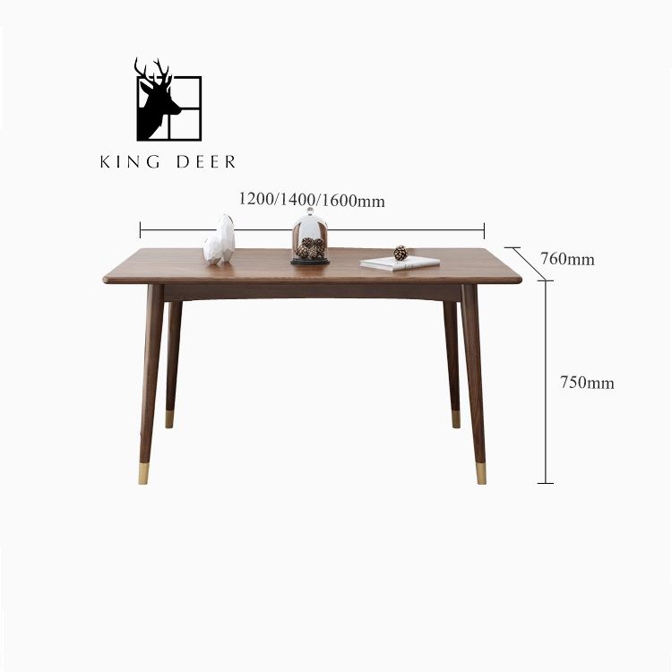 Bàn ăn Louisa chân gỗ phong cách hiện đại, BAKD-025