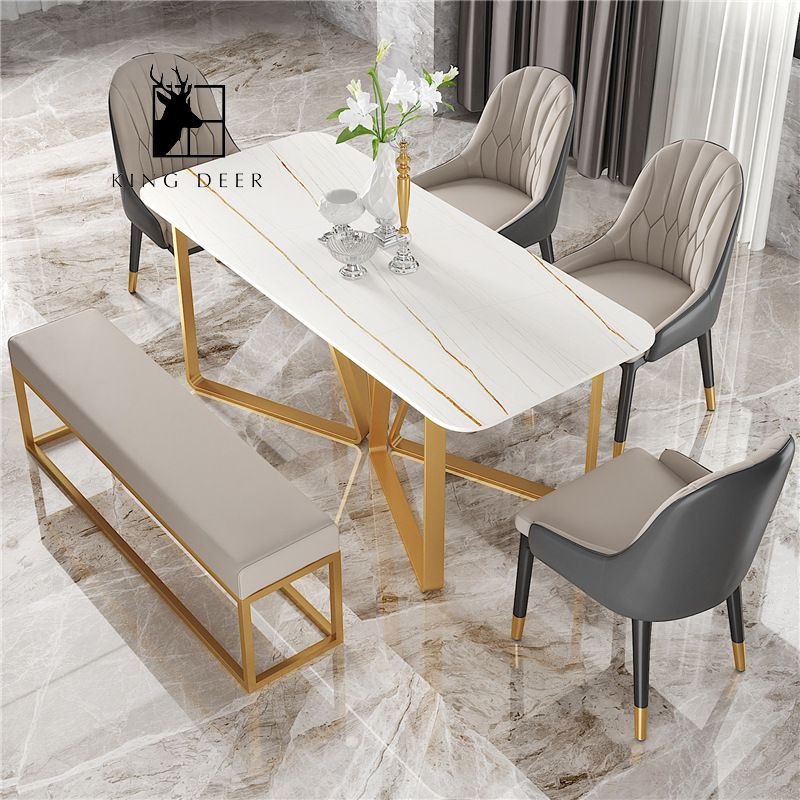 BAKD-0262 Bàn ăn chân inox 304 mạ PVD