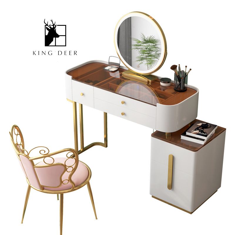 BTD-0083 Bàn trang điểm Latifah gương LED, BTD-008