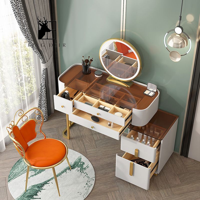 BTD-0084 Bàn trang điểm Latifah gương LED, BTD-008