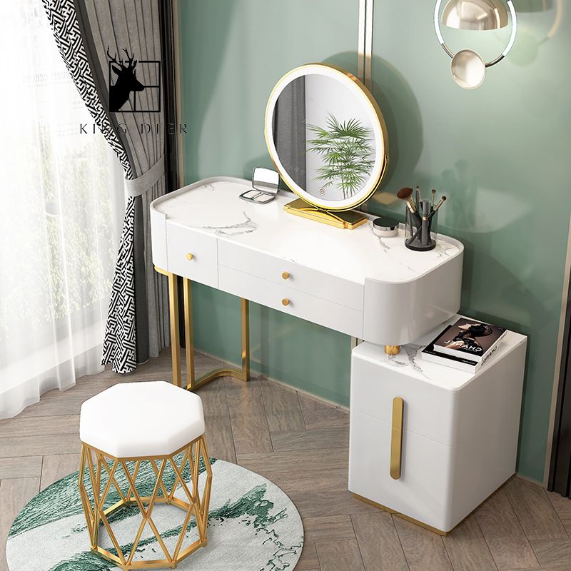 BTD-0087 Bàn trang điểm Latifah gương LED, BTD-008