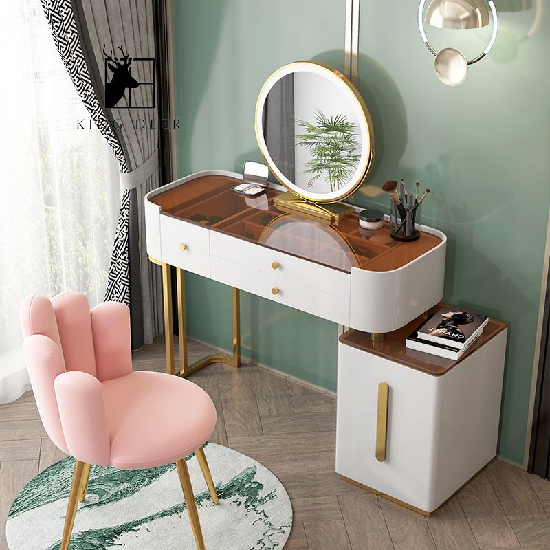 Bàn trang điểm Latifah gương LED, BTD-008