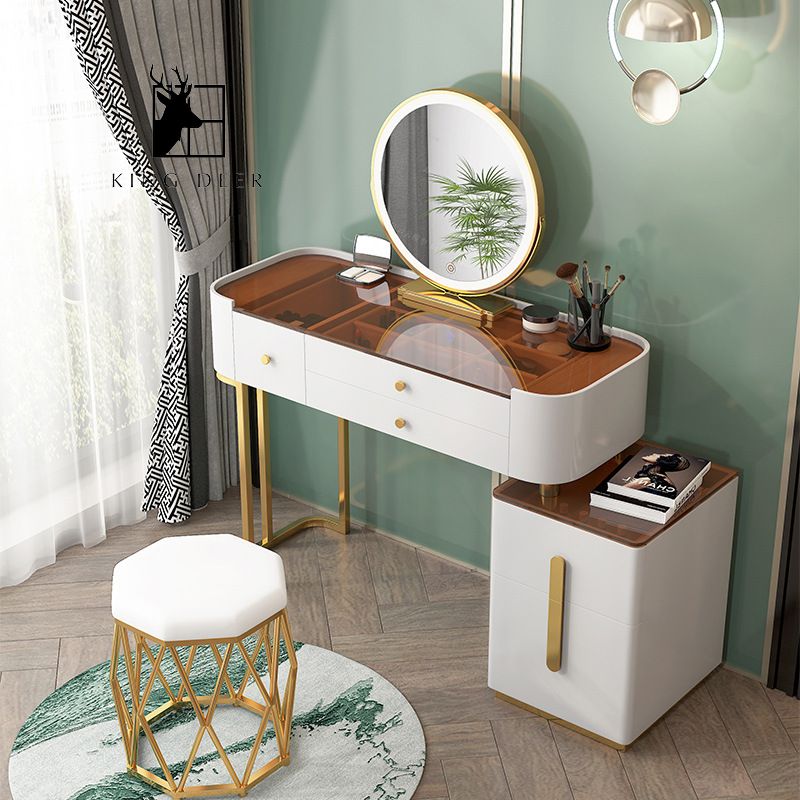 BTD-0089 Bàn trang điểm Latifah gương LED, BTD-008