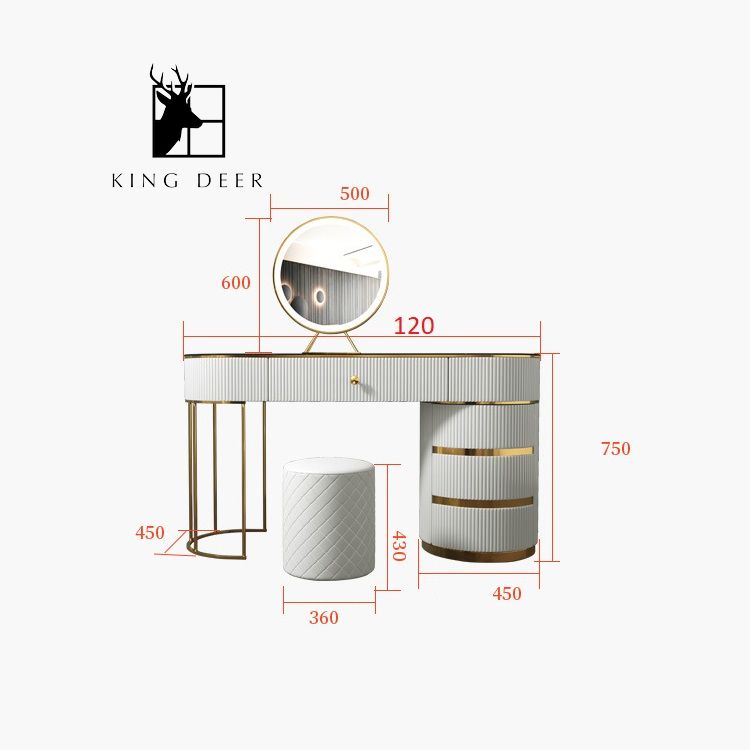 Bàn trang điểm Sophronia phong cách hiện đại, BTD-019