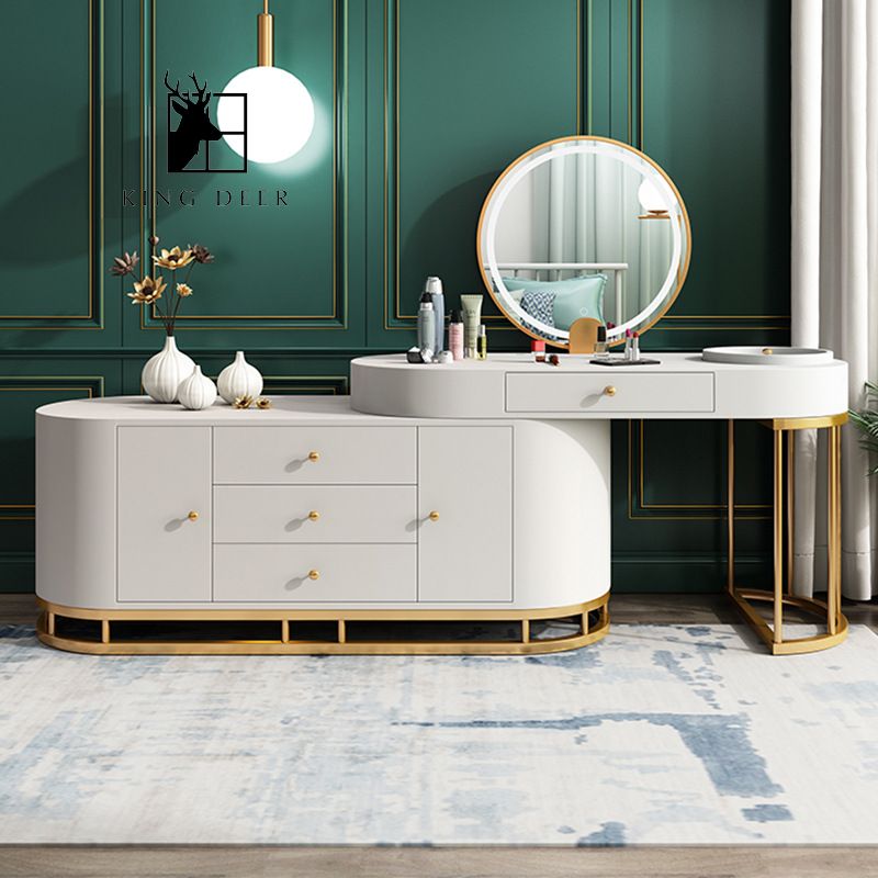 Bàn trang điểm Bianca gương LED, BTD-028