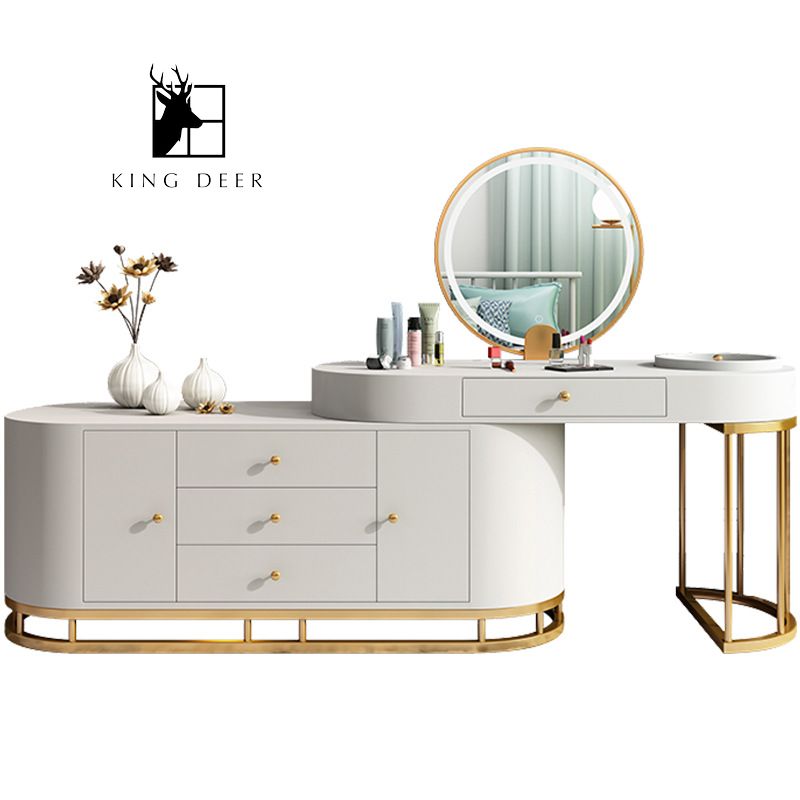 BTD-0286 Bàn trang điểm Bianca gương LED, BTD-028