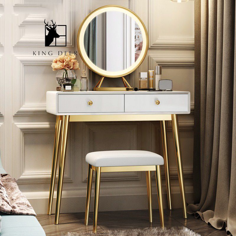 Bàn trang điểm Jezebel gương LED, BTD-029