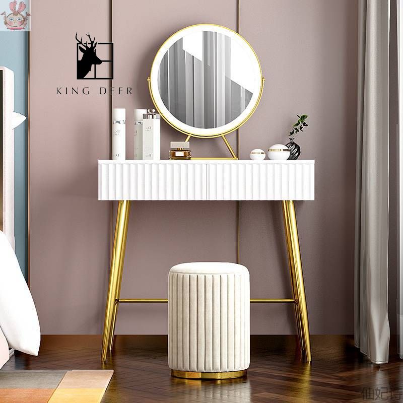 Bàn trang điểm Laelia gương LED, BTD-031