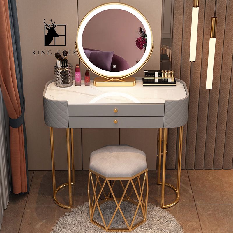 BTD-0322 Bàn trang điểm Amabel gương LED, BTD-032