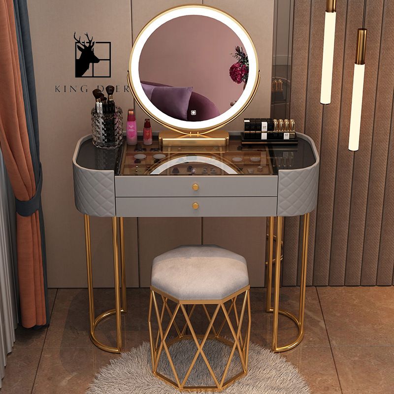 BTD-0323 Bàn trang điểm Amabel gương LED, BTD-032