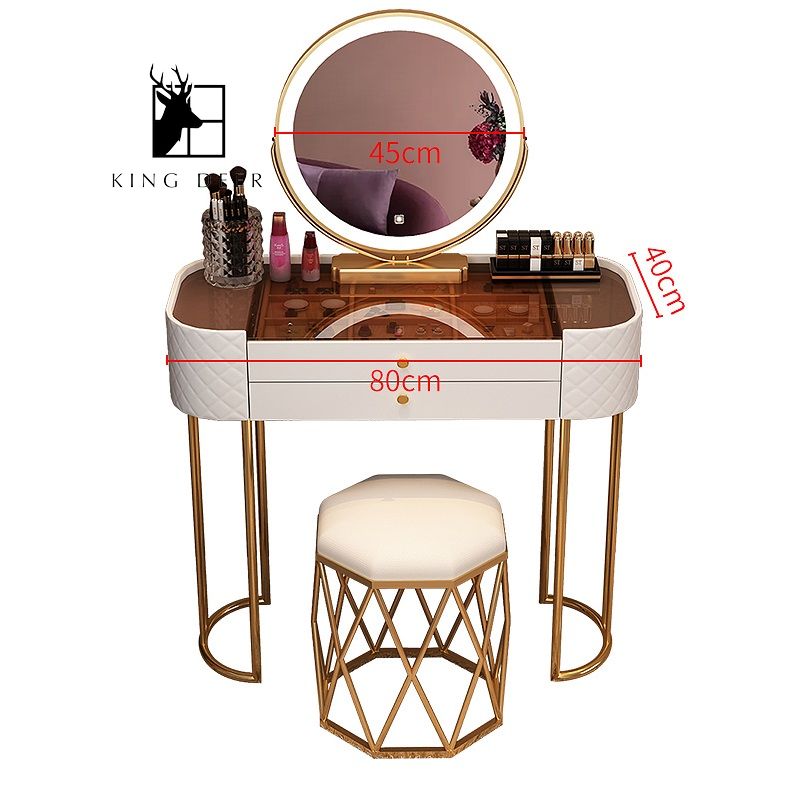 BTD-0325 Bàn trang điểm Amabel gương LED, BTD-032