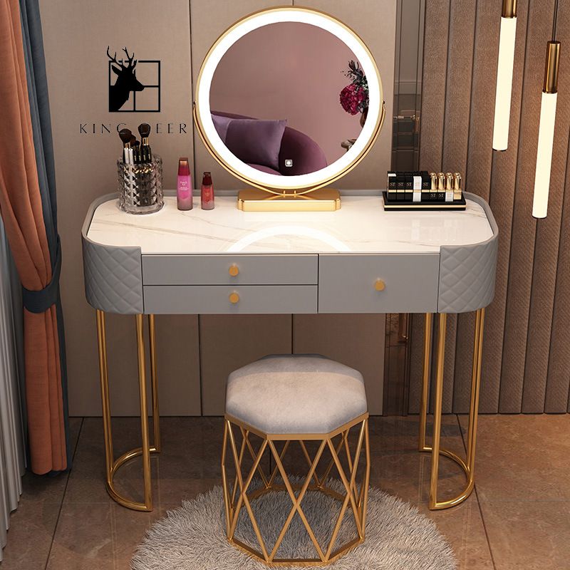 BTD-03310 Bàn trang điểm Amanda gương LED, BTD-033