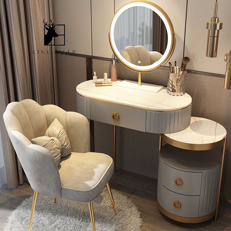 Bàn trang điểm Ceridwen gương LED, BTD-034